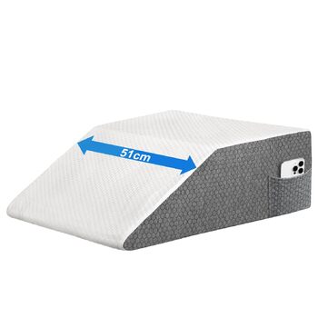 Венозна подушка Alyvisun від болю в колінах, стегнах, спині та шиї, клиноподібна подушка з піни 25D для підтримки післяопераційного відновлення, сну, відпочинку та кровообігу