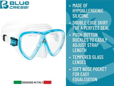 Набір для сноркелінгу Cressi Ikarus & Orion Dry Snorkel Set - преміум-набір для сноркелінгу з трубкою та маскою для дайвінгу для дорослих, чорний/прозорий