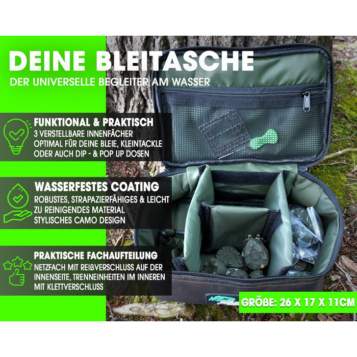 Свинцева сумка Angel-Berger Magic Baits Свинцева сумка Транспортна сумка Сумка для риболовлі