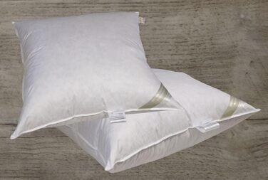 Подушка Betten Hofmann Extreme Volume з пуху та пера, дуже жорстка, 80x80 см, наповнювач 2000 г, міцна, підтримує, стабільна, 100 натуральна