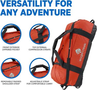 Надлегка туристична сумка для кемпінгу та відпочинку на природі, що протирається, червона глина 91 см Red Clay