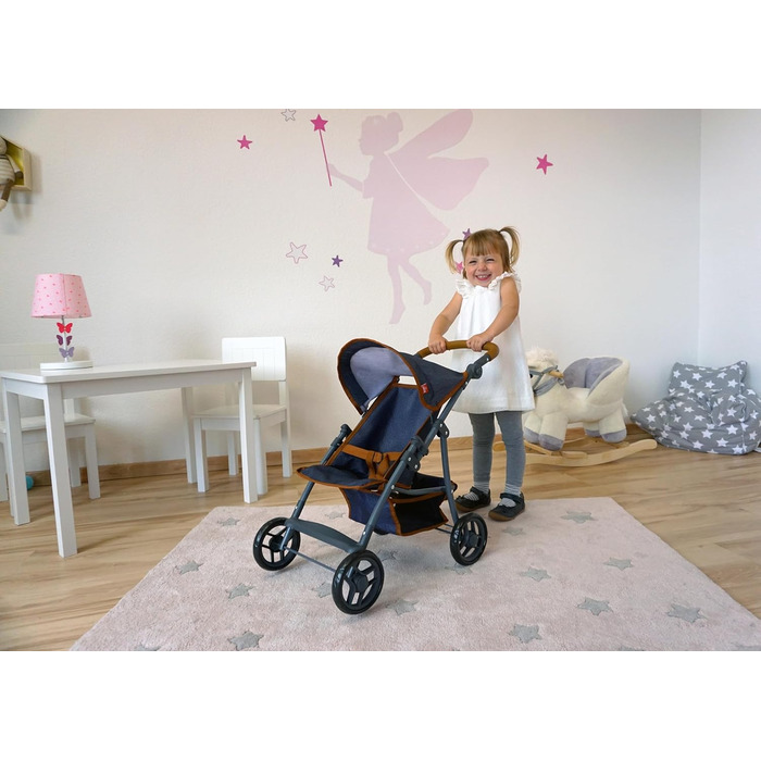 Коляска для ляльки Ліба - темно-синій, 16830 -