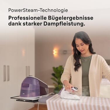 Парова прасувальна станція Braun Household CareStyle 5 IS5247 VI - Парова праска з підошвою FreeGlide 3D, режим iCare, вертикальне