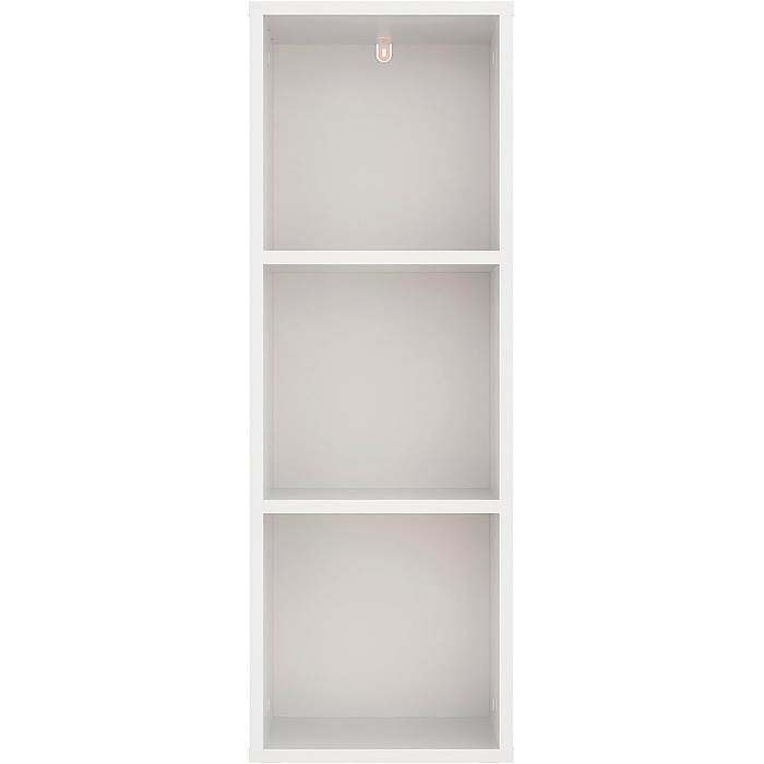 Мала біла книжкова полиця кубічна полиця з 3 відділеннями, кубічна полиця для вітальні, дитячої кімнати, спальні Окремостояча полиця Nubo 31,4 x 90,4 x 29 см Біла Nubo3