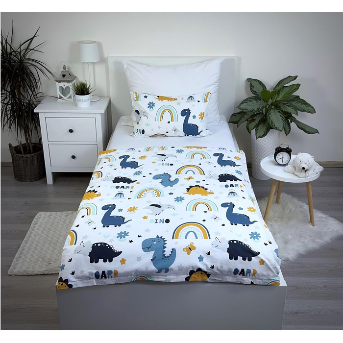 Дитяча постільна білизна Theonoi постільна білизна для малюків дитяче ліжечко в комплекті підковдра 100x135 та наволочка 40x60 з б