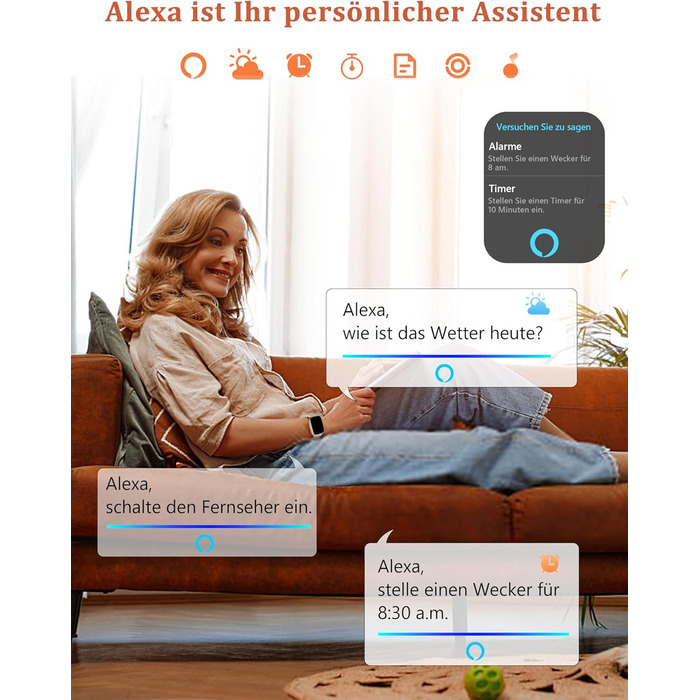 Розумний годинник Alexa для жінок та чоловіків, фітнес-годинник 1,83 дюйма з функцією телефону, водонепроникний IP68, понад 100 спортивних режимів, серцевий ритм, стрес, SpO2, сон, фітнес-трекер для Android та iOS, бежевий