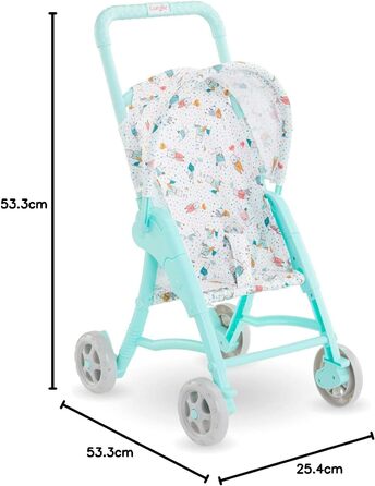 Коляска для ляльок Mon Premier Poupon 30 см, синя, коляска для всіх ляльок 30 см, лялькова мама, аксесуари для ляльок, коляска, пі