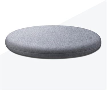 Комплект з 2 подушок для сидіння Memory Foam круглі подушки для крісел, подушки для сидіння круглі з бавовни, подушки для сидіння Нековзна затишна подушка для офісу Tatami Garden (діаметр 30см, світло-сірий)