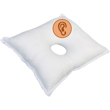 Вушна подушка OrtoPrime з отвором - ортопедична терапевтична протипролежнева подушка для зняття тиску на вуха - при хондродерматиті та пірсингу