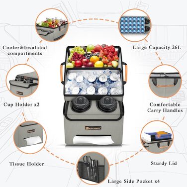 Органайзер для автокрісла DiGeeONEGU, автомобільний органайзер, переднє сидіння, заднє сидіння