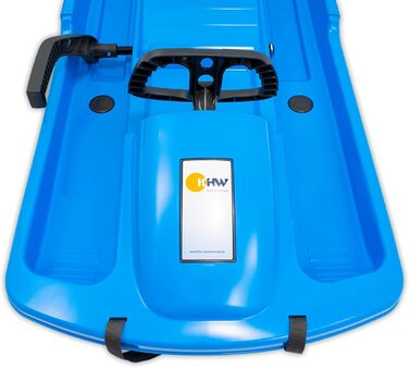 Санки KHW Snow Fox кермові з металевим гальмом, льодово-сині