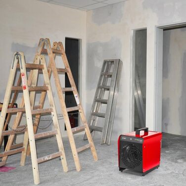 Тепловентилятор TROTEC TDS 29 E теплова потужність 2,5 кВт / 5 кВт будівельний обігрівач, об&39єм повітря 430 м/год тепловентилятор для майстерень, промисловості, цехів, гаражів