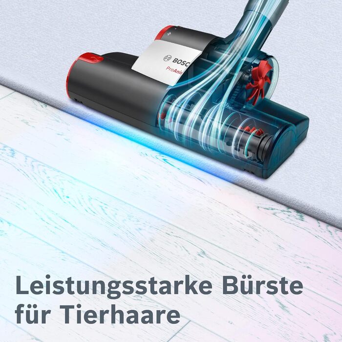 Безмішковий пилосос Bosch серії 6 BGC41PET, пилосос, ідеально підходить для прибирання шерсті домашніх тварин та алергіків, гігієн