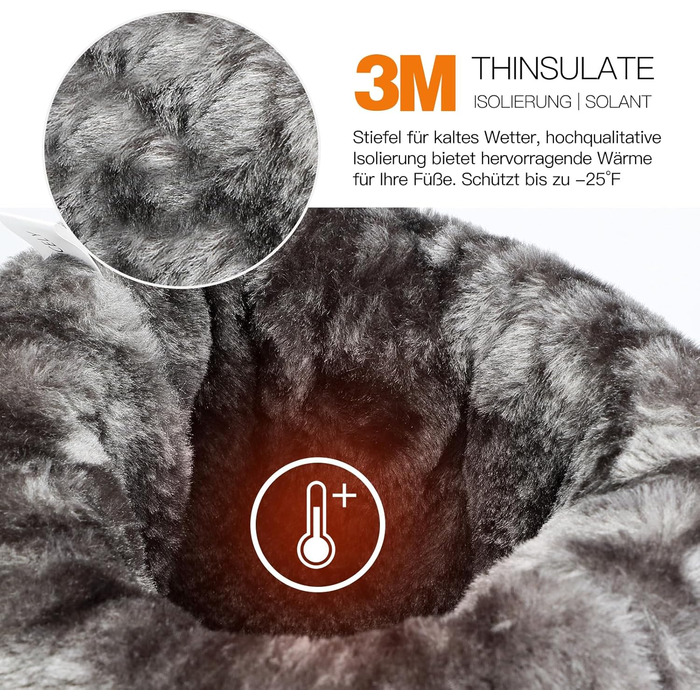 Водонепроникні зимові чоботи Kricely для чоловіків та жінок, снігові чоботи з теплою підкладкою, нековзне зимове взуття, повністю чорні, EU 45