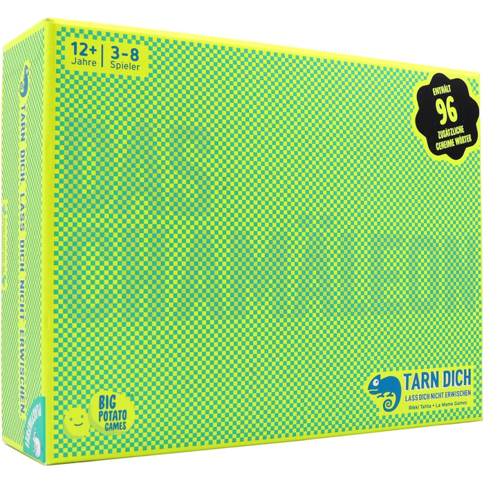 Велика картопля Хамелеон Настільна гра-блеф для сімей та вечірок Викрий зрадника Для 38 гравців віком від 14 років 15-хвилинна гра в Хамелеон (німецька версія)