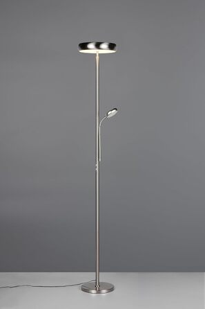 Світильник підлоговий LED Reality Palermo R45741107, матовий нікель, прожектор 23 Вт, диммер, регулювання кольору світла, пульт ДК, функція пам'яті