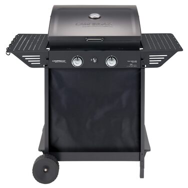 Газовий гриль Campingaz Xpert 200 LXD BBQ-візок з 2 алюмінізованими пальниками Кришка з термометром Потужність 7.1 кВт Решітка для підігріву 2 складані бічні столики