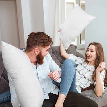 Декоративні подушки Utopia Bedding, 50,8 x 66 см, подушки для ліжка та дивана, декоративні подушки для дому, 2 шт., білі