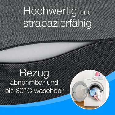Розкладний матрац ELONEO 75x200 см, висота 8 см, розкладний гостьовий матрац, розкладний матрац, розкладний матрац, матрац з підтримкою спини, дорожній матрац, розкладне гостьове ліжко, розкладне ліжко, яке можна прати 75 x 200 x 8 см Антрацит