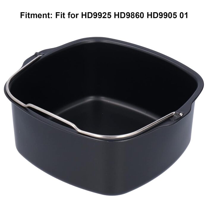 Форма для фритюрниці, форма для випічки, форма для торта, аксесуари для фритюрниці, форма для торта, кошик для випічки хліба, бочка для торта, фритюрниця для HD9925, HD9860, HD9905, 01 (22см)