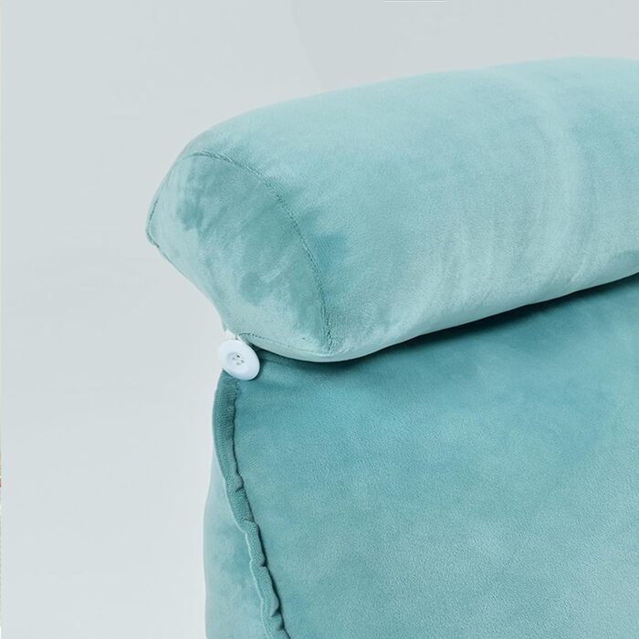 Подушка для читання зі спинкою, Портативна подушка для читання, Подушка для читання з підлокітниками, Ідеально підходить для роботи, читання або гри на ліжку/дивані/підлозі Зелена