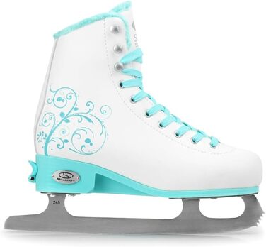 Регульовані ковзани SMJ Snowbella для жінок та дівчат, класичні ковзани, білі/м&39ятні Розміри 31-34, 35-38, 39-42 L (39-42)