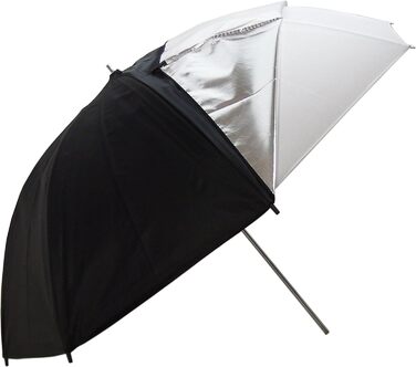 Студійна парасолька Softbox PRO Multi 2xUR05 33 білий дифузор і сріблястий/чорний, 2 шт. 84см