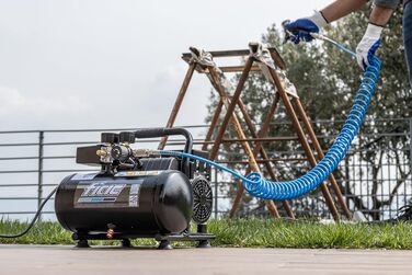 Переносний повітряний компресор FIAC SUPERSILENT 6, безмасляний, максимальний тиск 8 бар, 1 к.с., 6-літровий бак, рівень шуму 58 д