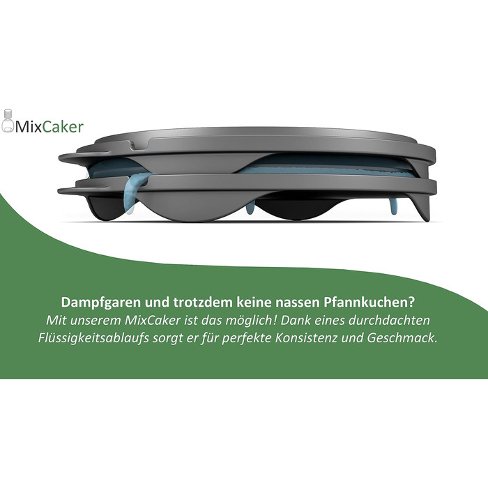 Млинниця MixCaker сумісна з Thermomix TM6, TM5, TM31, Monsieur Cuisine Connect, Trend, Smart, Аксесуари, 6 модулів, Млинці, Млинці, Млинці, Яєчня, Система укладання