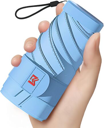 Міні-парасолька Moorrlii Travel для портмоне з чохлом, маленька, компактна, захист від ультрафіолету, сонячного світла, маленька с