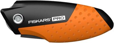 Компактний універсальний складаний ніж Fiskars Pro, довжина 12 см, нержавіюча сталь/пластик, чорний/помаранчевий, CarbonMax, 10629