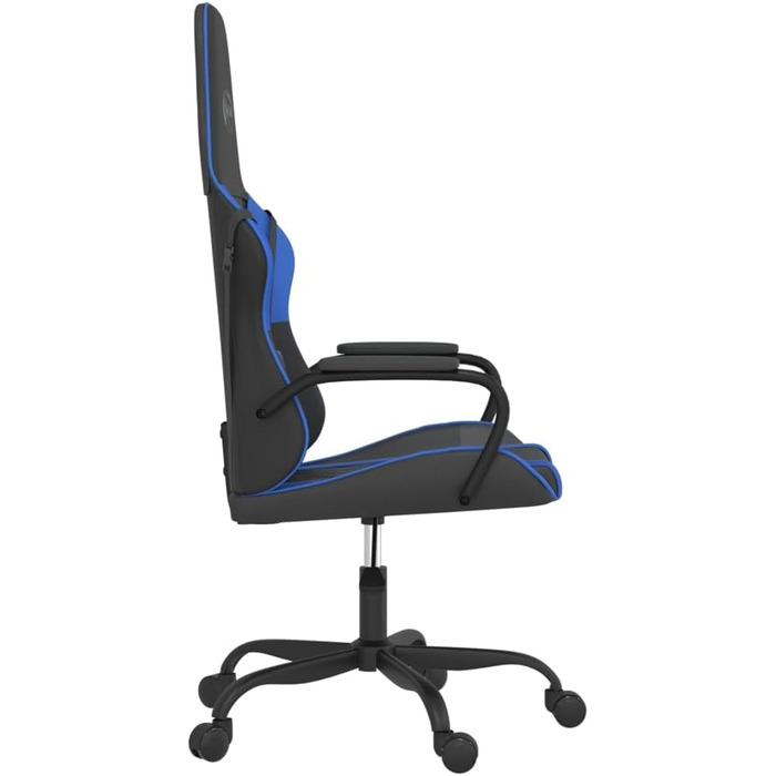 Геймерське крісло, офісне крісло, чорно-синє, штучна шкіра
