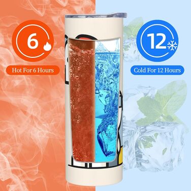 Кухоль з прямою трубочкою, дизайн абстракціонізм Мондріана, дрібний анімалістичний принт, дорожній кухоль, підходить для кемпінгу, офісу та дому, 590 мл