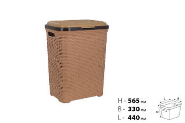 Кошик для білизни VIOLET HOUSE CARAMEL Ротанг (6481624)