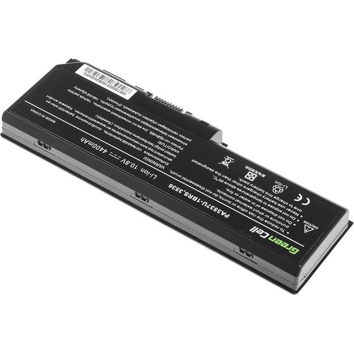Акумулятор для ноутбука Green Cell Toshiba PA3536U-1BRS PA3536U-1BAS PA3537U-1BRS PABAS100 для Toshiba Satellite L350 L355 P200 P300 P300D X200 L350-16L L350-16M L350-22Q L350-S1701 L350-ST3701 L355-S7811