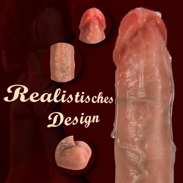 Фалоімітатор Kexyz, з 5 режимами поштовху та 10 режимами вібрації, телесного кольору