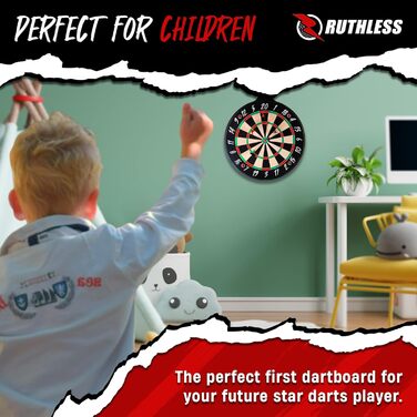 Безжальний Бойова дошка Сімейна гра в дартс, двостороння Магнітна Включає 4 набори магнітних дротиків