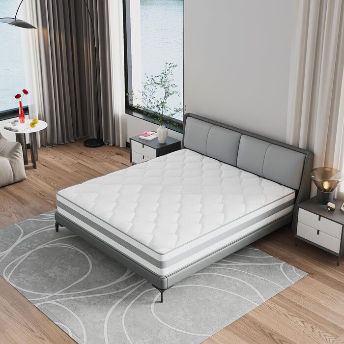 Матрац з пружинною системою Pocket Spring, пружинний матрац, розкішний матрац, 7 зон, H3, високий комфорт, 10 шарів, висота 25 см, 10 шарів