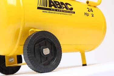 Повітряний компресор ABAC POLE POSITION B20 BASELINE, 24-літровий повітряний компресор, подвійний манометр, макс. тиск 8 бар, впор