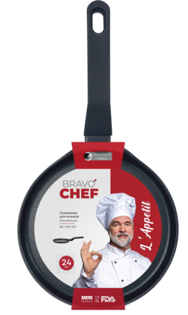 Сковорода для млинців Bravo Chef L’Appetit 24 см (7161772)