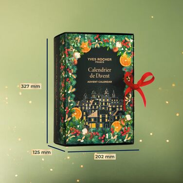 Різдвяний календар косметики та краси Yves Rocher - Подарунок із 24 сюрпризами догляд за обличчям, макіяж, догляд за тілом, догляд за волоссям та парфуми - Різдвяний календар для жінок Обмежений вибір косметики A - Тут починається магія