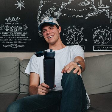 Пляшка для пиття Super Sparrow - Пляшка для води Tritan - 350 мл, 500 мл, 750 мл, 1000 мл - Без вмісту бісфенолу - Ідеальна спорти