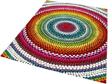 Килим для вітальні сучасний килим для вітальні райдужний різнокольоровий розмір 200 x 290 см