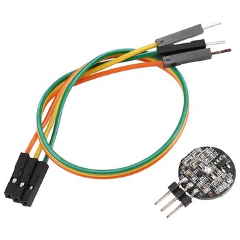 Датчик пульсу, датчик серцевого ритму, датчик серцебиття, чорно-червоний, 136001