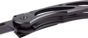 Ніж для відпочинку зі складним гладким лезом I 4288000 I Універсальний ніж для відпочинку для хобі та кемпінгу, чорний прямий клин