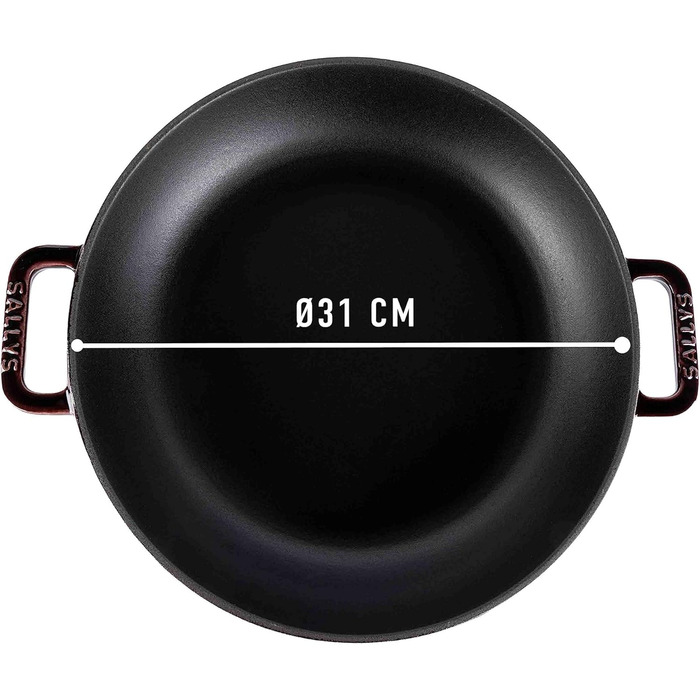 Чавунна каструля Sally's 'Samira - міцна та високоякісна перлина для ідеального приготування їжі - об'ємом 2,2 літра, для всіх тип