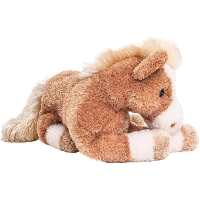 М'яка іграшка Uni-Toys - Конячка коричнева, лежача - 28 см