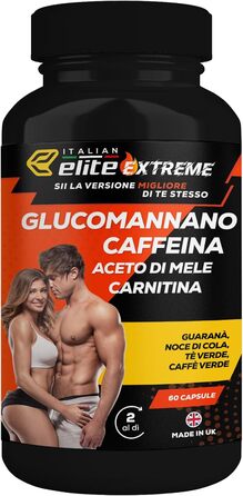 Італійська добавка для спалювання жиру Elite Extreme, 60 капсул, термогенна, для схуднення, дренажна, енергізуюча, детоксикуюча, стимулює ментальні здібності