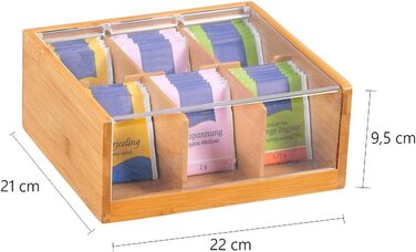 Чайник Kesper Teebox, дерево, коричневий, 22 x 21 x 9,5 см Коричневий 22 x 21 x 9,5 см