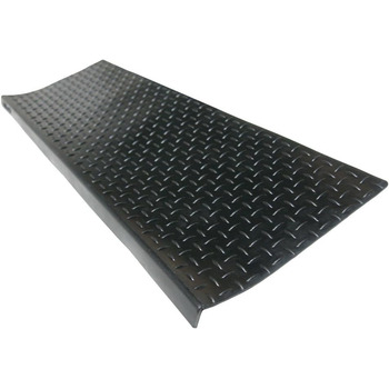 Гумові килимки для сходів Rubber-Cal Diamond-Plate протиковзкі (6 шт. ), чорні промислові